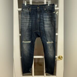 R13 Women's Distressed Harem Skinny Jeans Size 29
